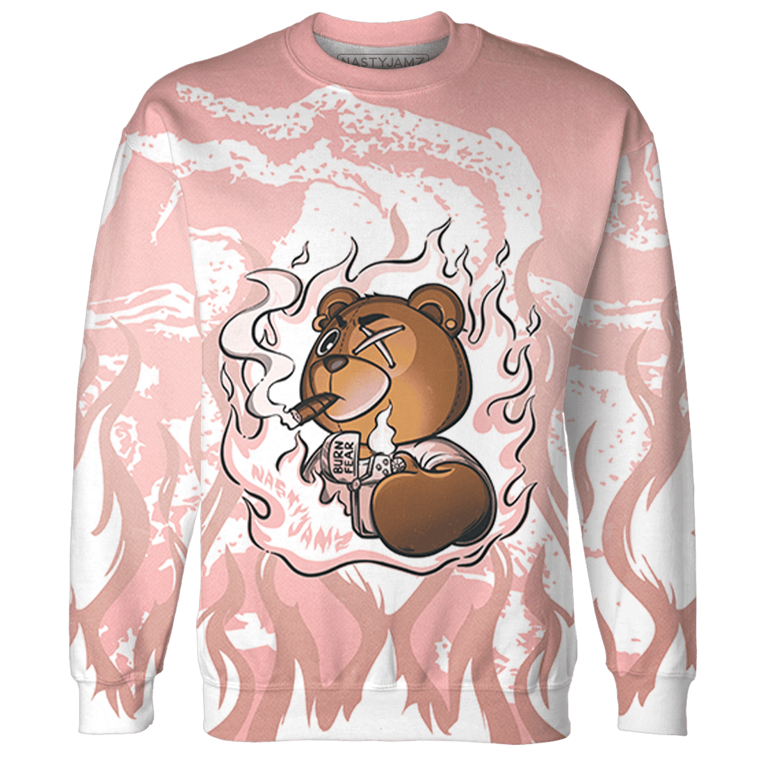 Low Legend Pink 11s Sweatshirt Match BER Burn Fear 3D All-Over Print - NastyJamz