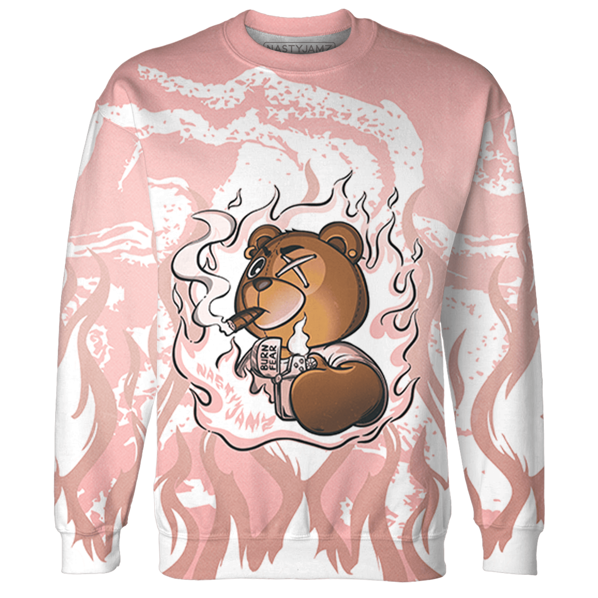 Low Legend Pink 11s Sweatshirt Match BER Burn Fear 3D All-Over Print - NastyJamz