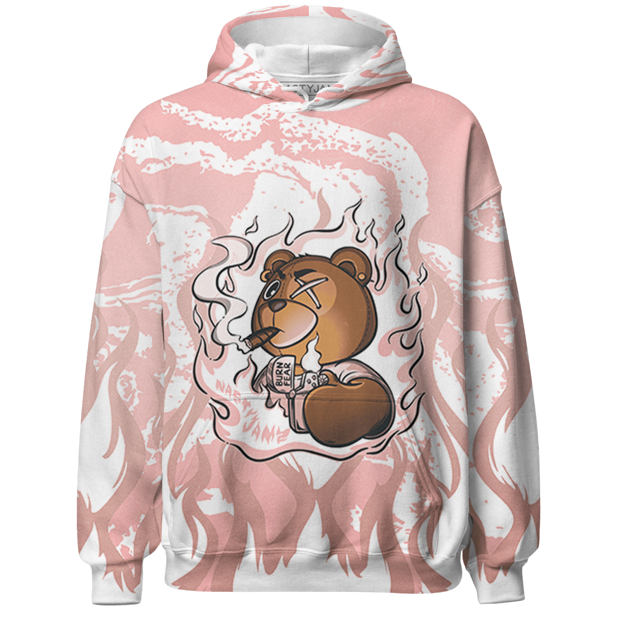 Low Legend Pink 11s Hoodie Match BER Burn Fear 3D All-Over Print - NastyJamz