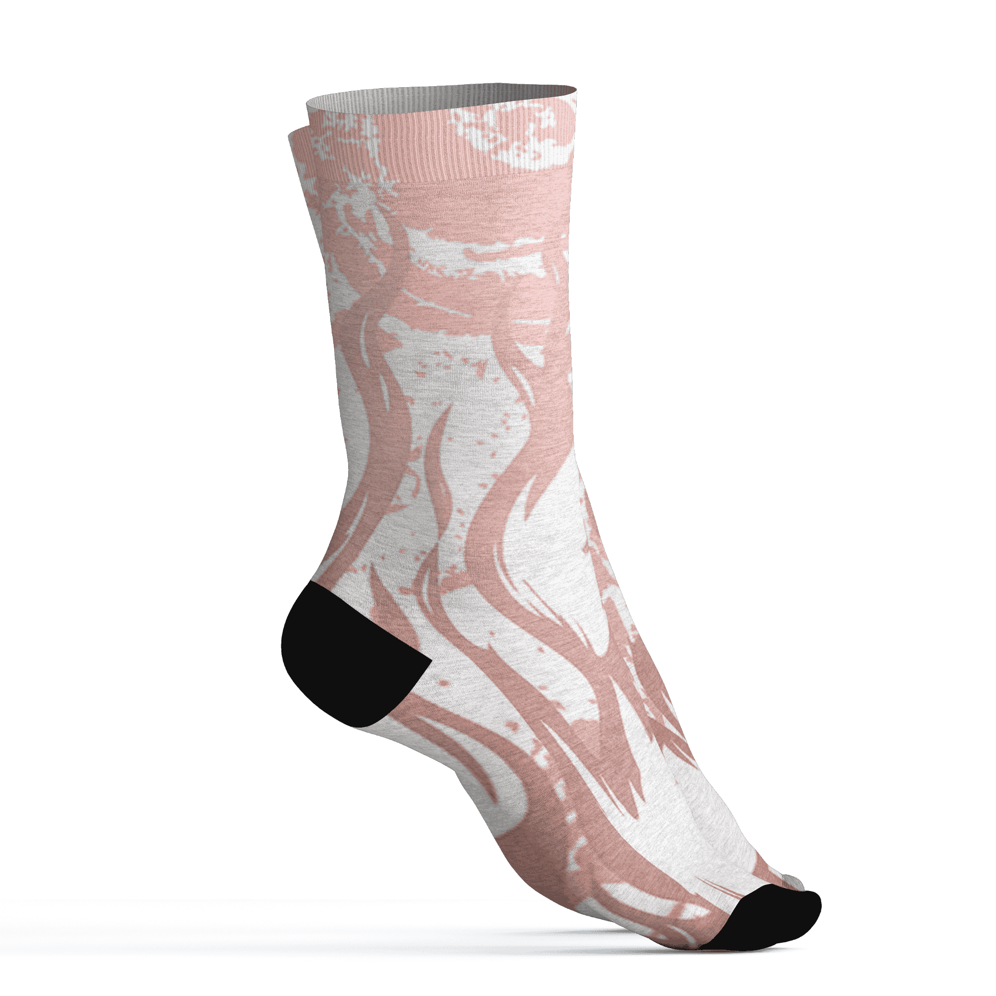 Low Legend Pink 11s Socks Match BER Burn Fear 3D All-Over Print - NastyJamz