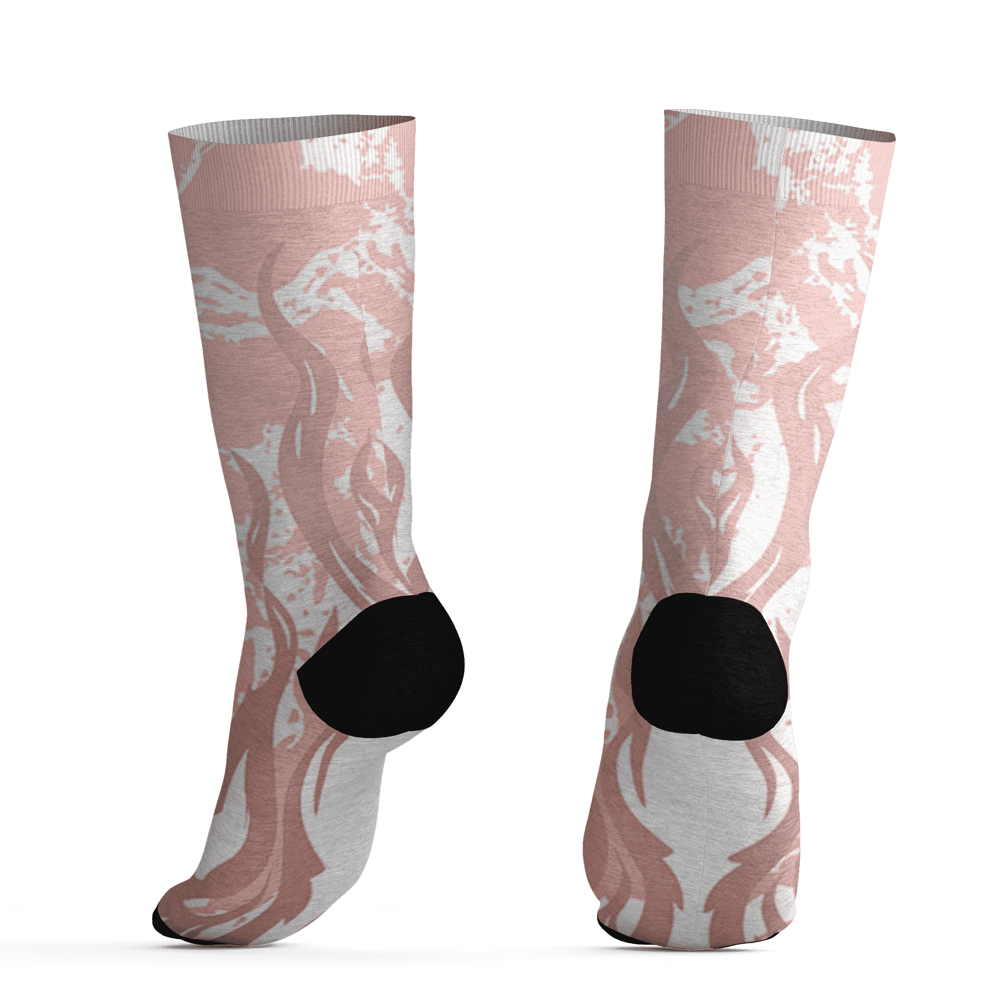 Low Legend Pink 11s Socks Match BER Burn Fear 3D All-Over Print - NastyJamz
