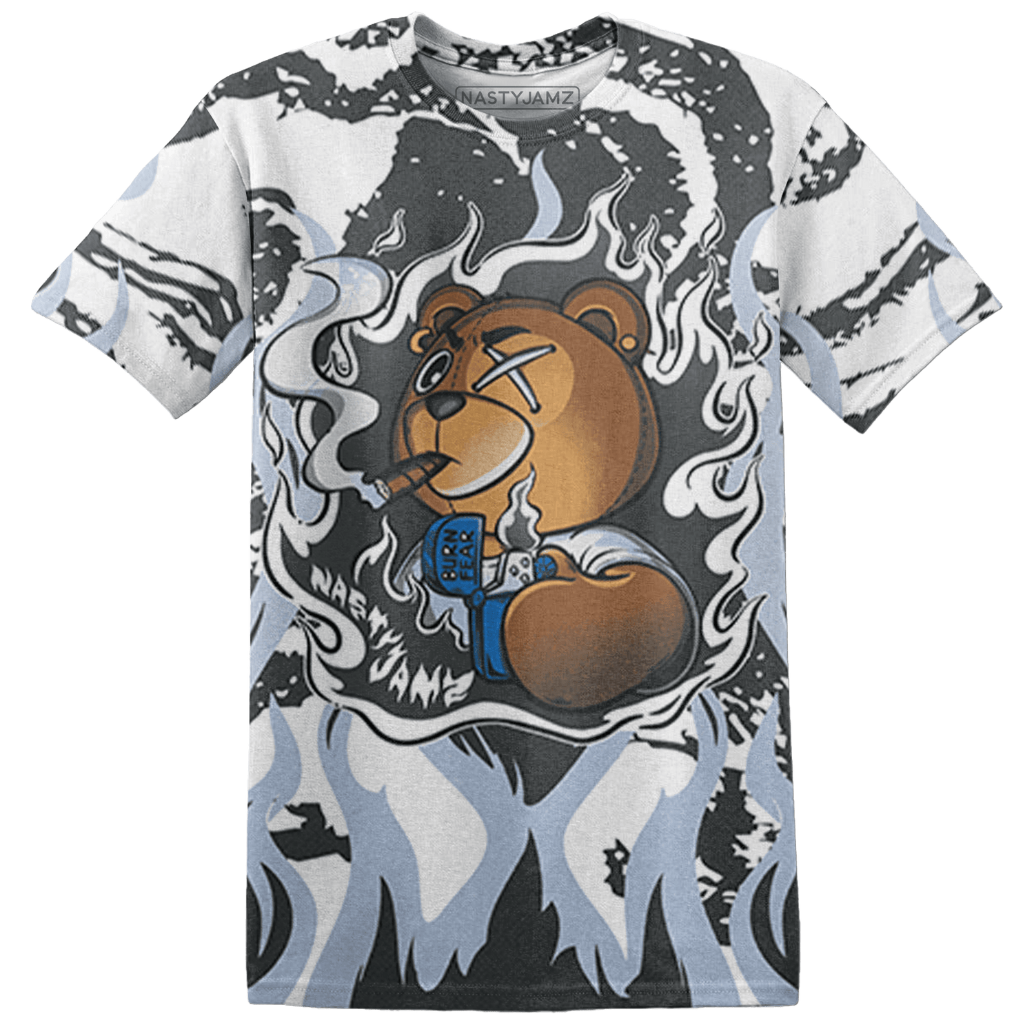 Low Space Jamz 11s T Shirt Match BER Burn Fear 3D All-Over Print - NastyJamz