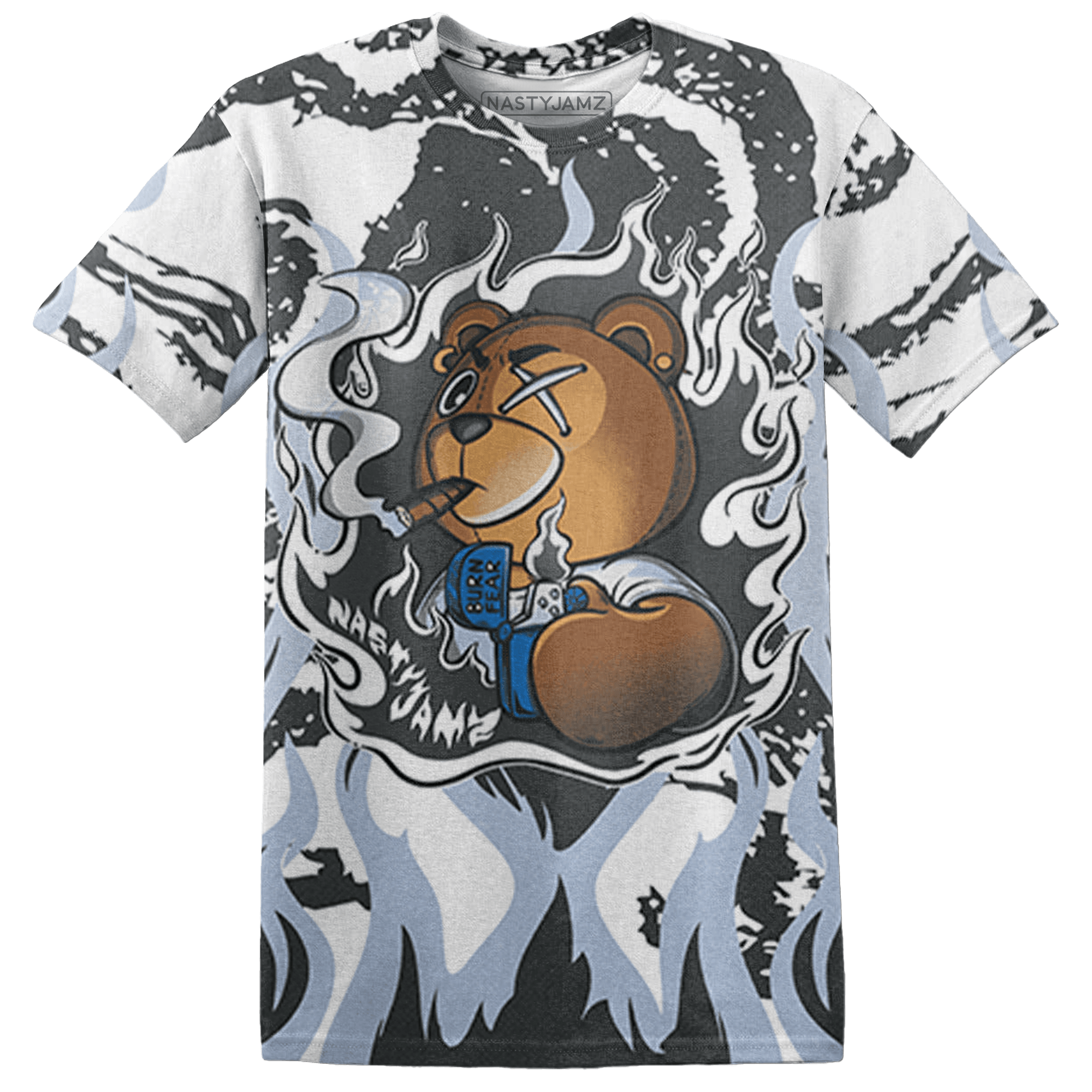 Low Space Jamz 11s T Shirt Match BER Burn Fear 3D All-Over Print - NastyJamz