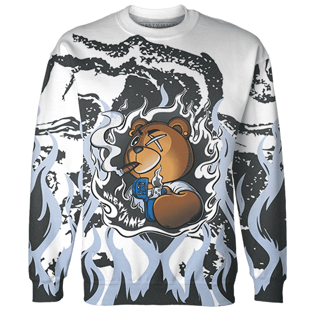 Low Space Jamz 11s Sweatshirt Match BER Burn Fear 3D All-Over Print - NastyJamz