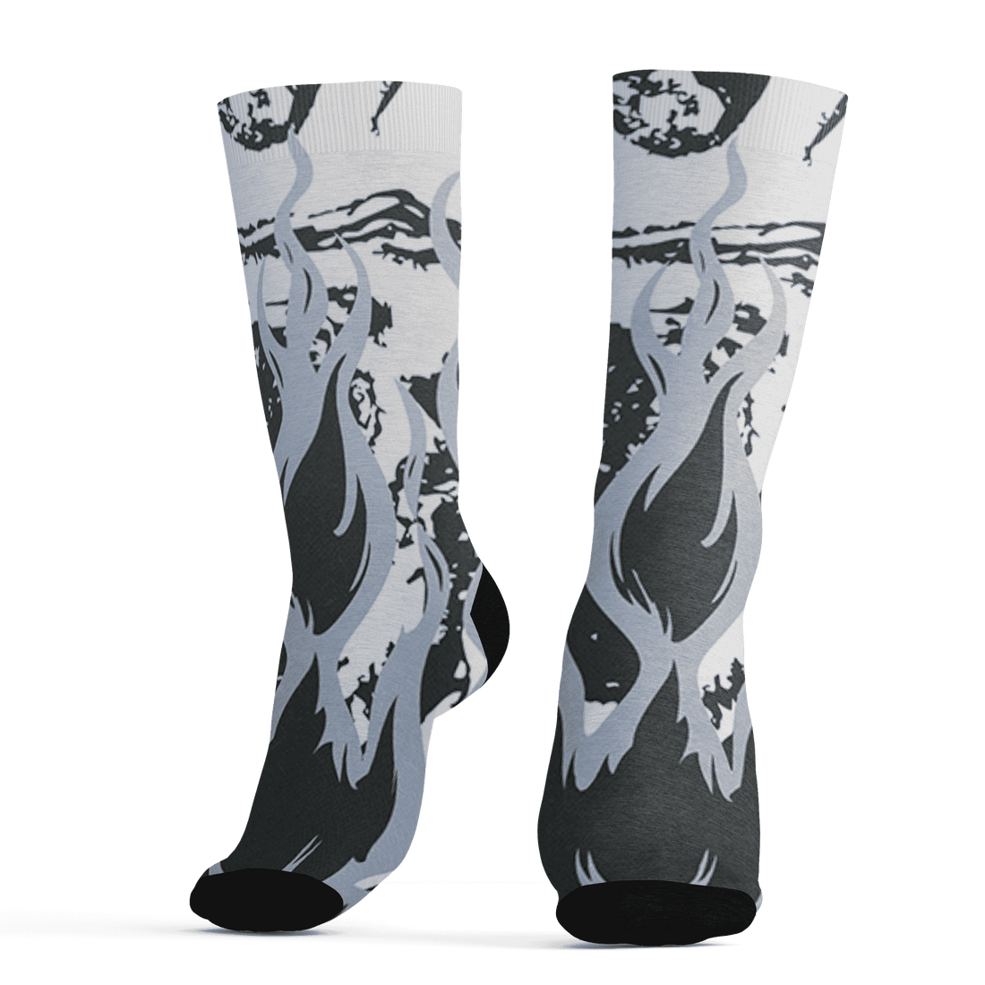 Low Space Jamz 11s Socks Match BER Burn Fear 3D All-Over Print - NastyJamz