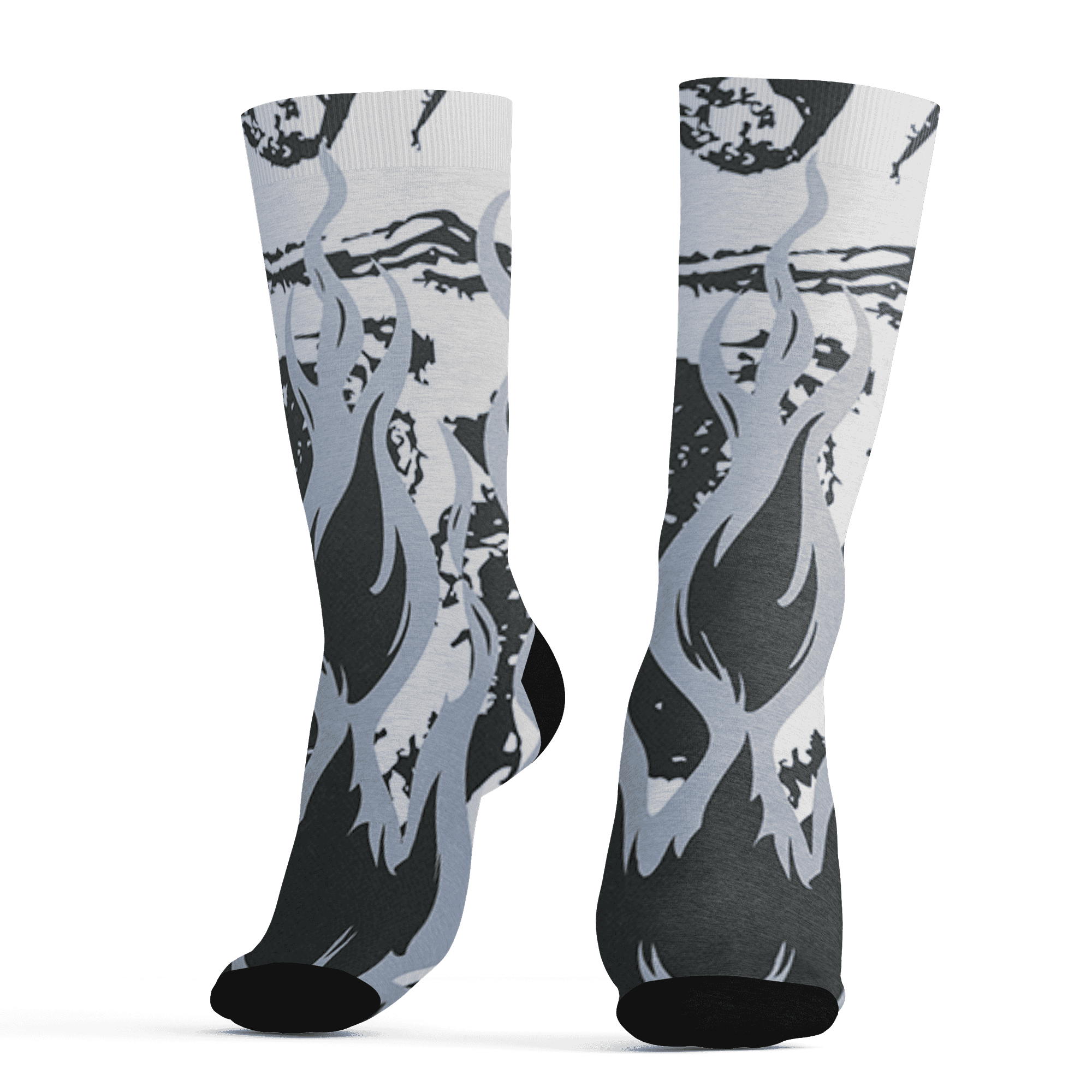 Low Space Jamz 11s Socks Match BER Burn Fear 3D All-Over Print - NastyJamz