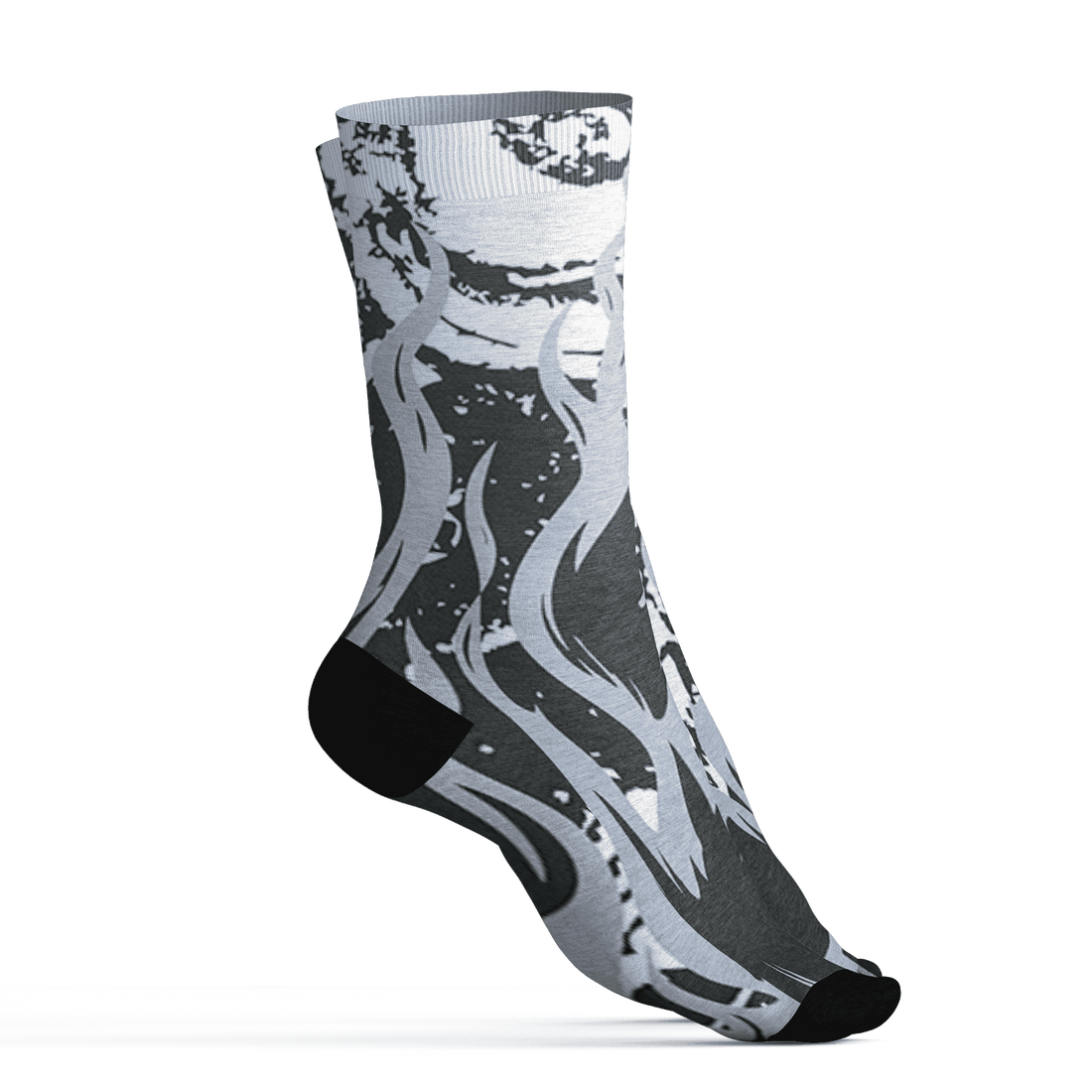 Low Space Jamz 11s Socks Match BER Burn Fear 3D All-Over Print - NastyJamz