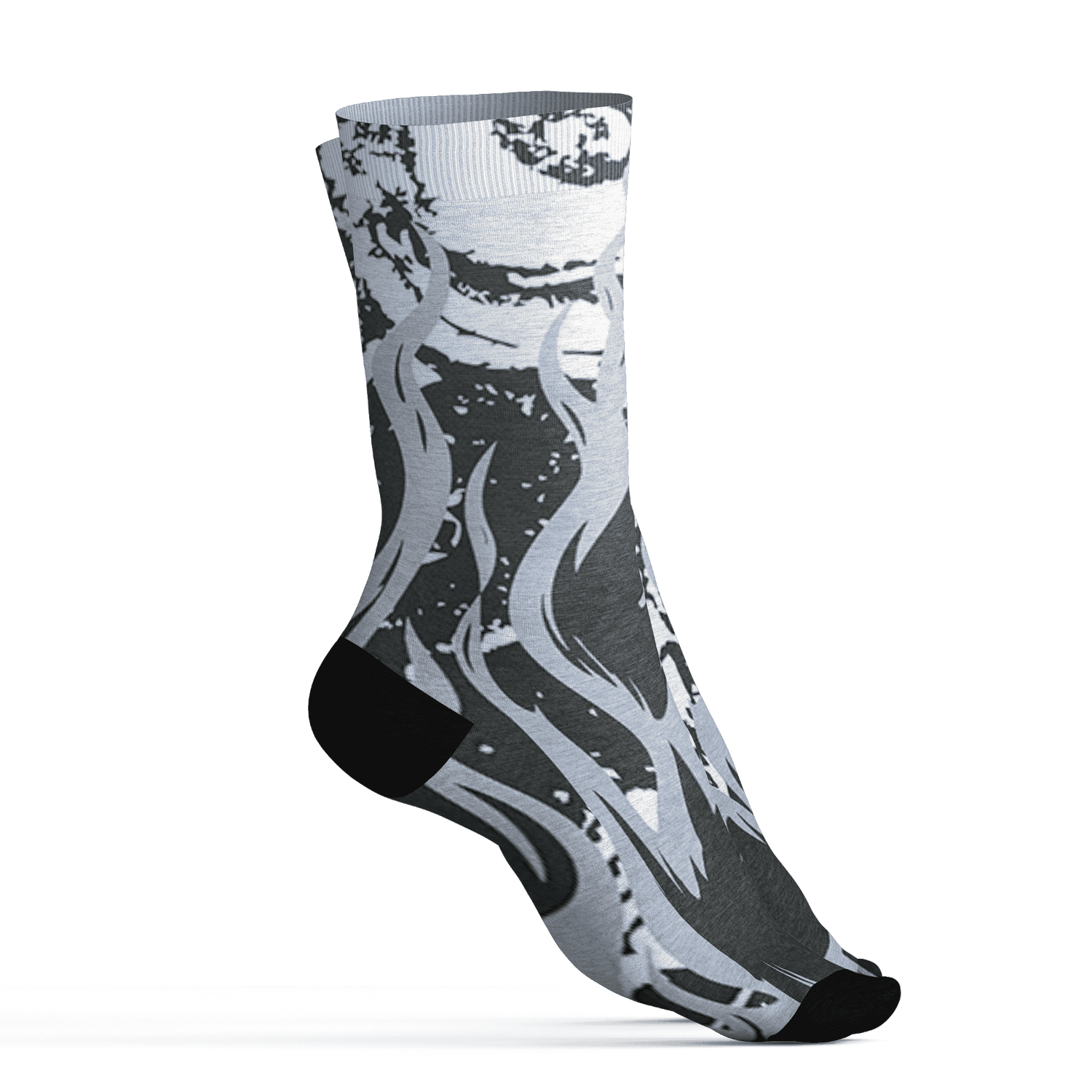 Low Space Jamz 11s Socks Match BER Burn Fear 3D All-Over Print - NastyJamz