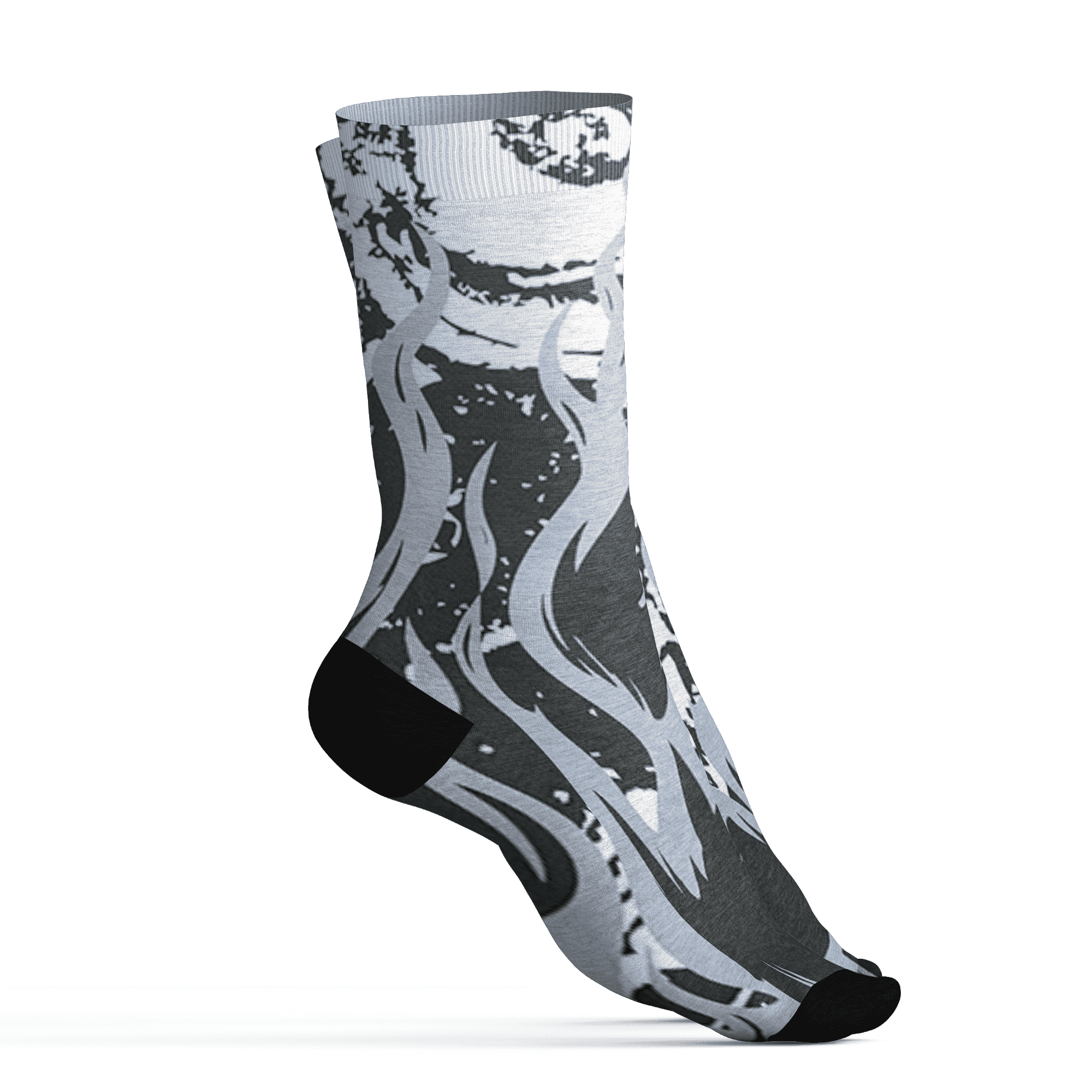 Low Space Jamz 11s Socks Match BER Burn Fear 3D All-Over Print - NastyJamz