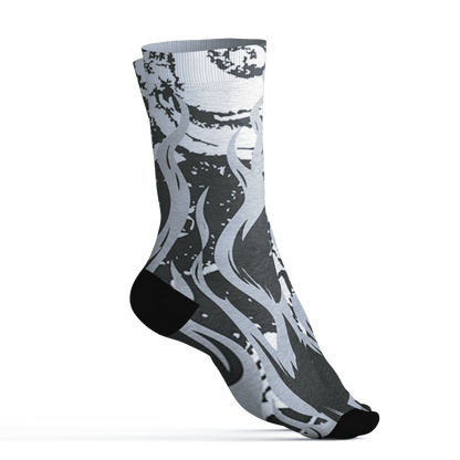 Low Space Jamz 11s Socks Match BER Burn Fear 3D All-Over Print - NastyJamz