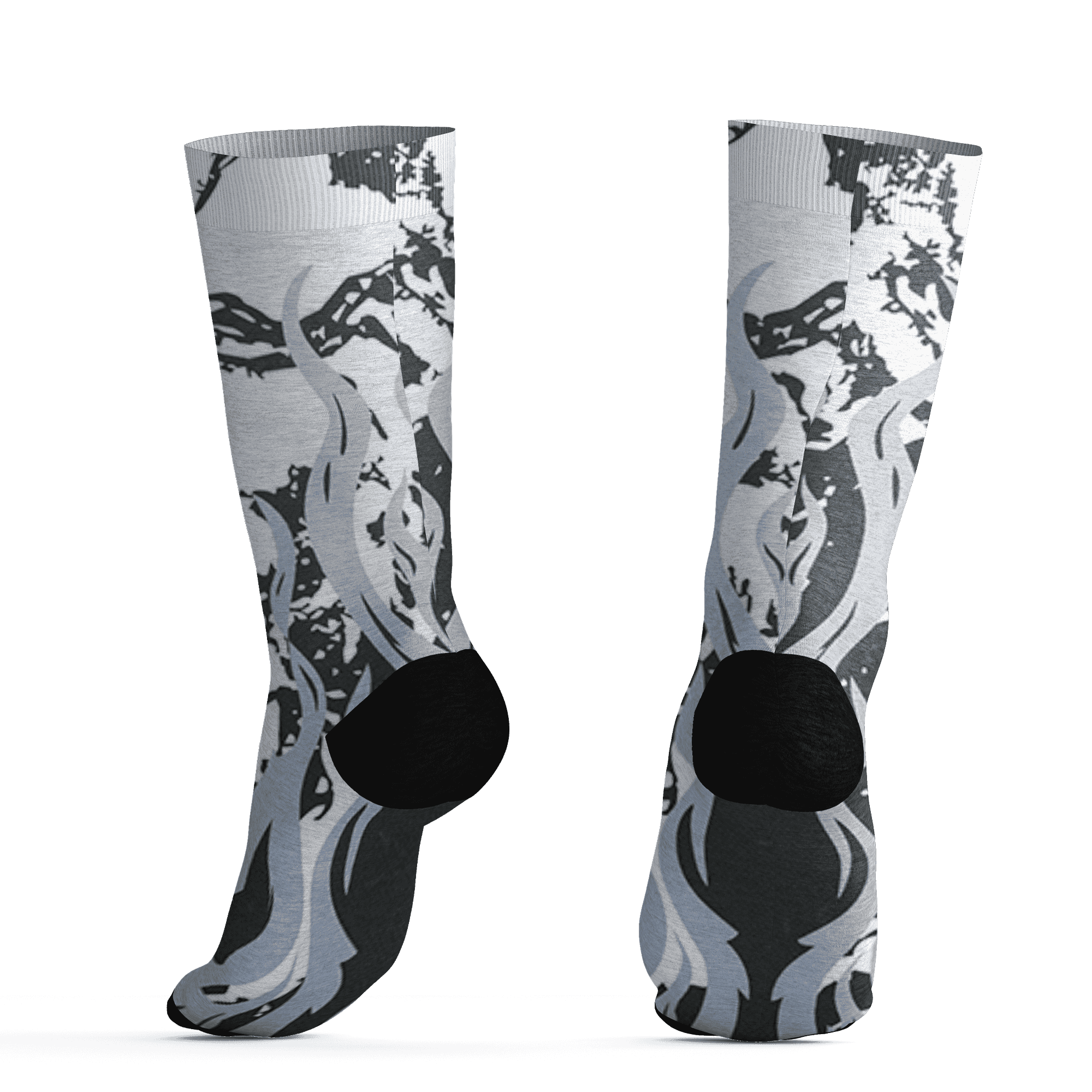 Low Space Jamz 11s Socks Match BER Burn Fear 3D All-Over Print - NastyJamz