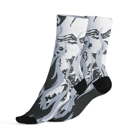 Low Space Jamz 11s Socks Match BER Burn Fear 3D All-Over Print - NastyJamz