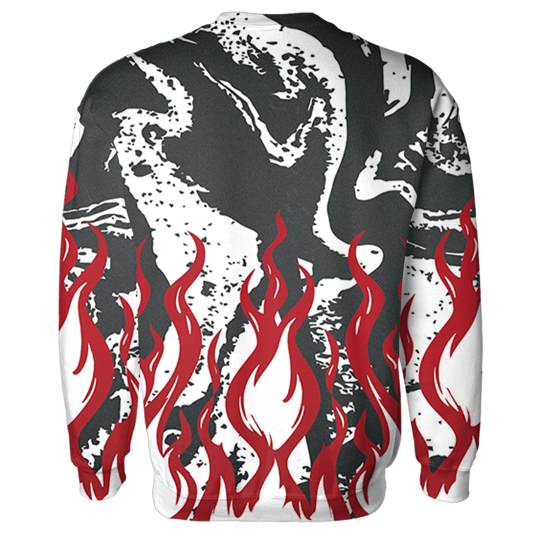 Retro Red Taxi 12s Sweatshirt Match BER Burn Fear 3D All-Over Print - NastyJamz
