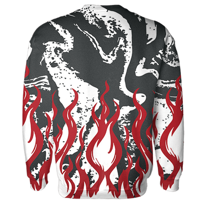 Retro Red Taxi 12s Sweatshirt Match BER Burn Fear 3D All-Over Print - NastyJamz