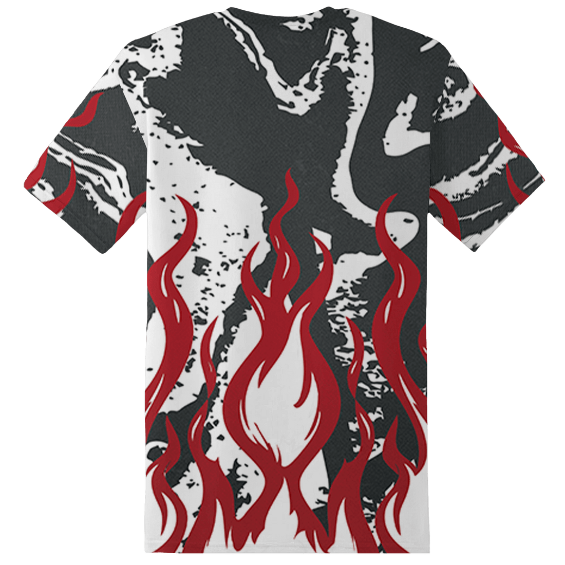 Retro Red Taxi 12s T Shirt Match BER Burn Fear 3D All-Over Print - NastyJamz