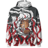 Retro Red Taxi 12s Hoodie Match BER Burn Fear 3D All-Over Print - NastyJamz