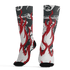 Retro Red Taxi 12s Socks Match BER Burn Fear 3D All-Over Print - NastyJamz