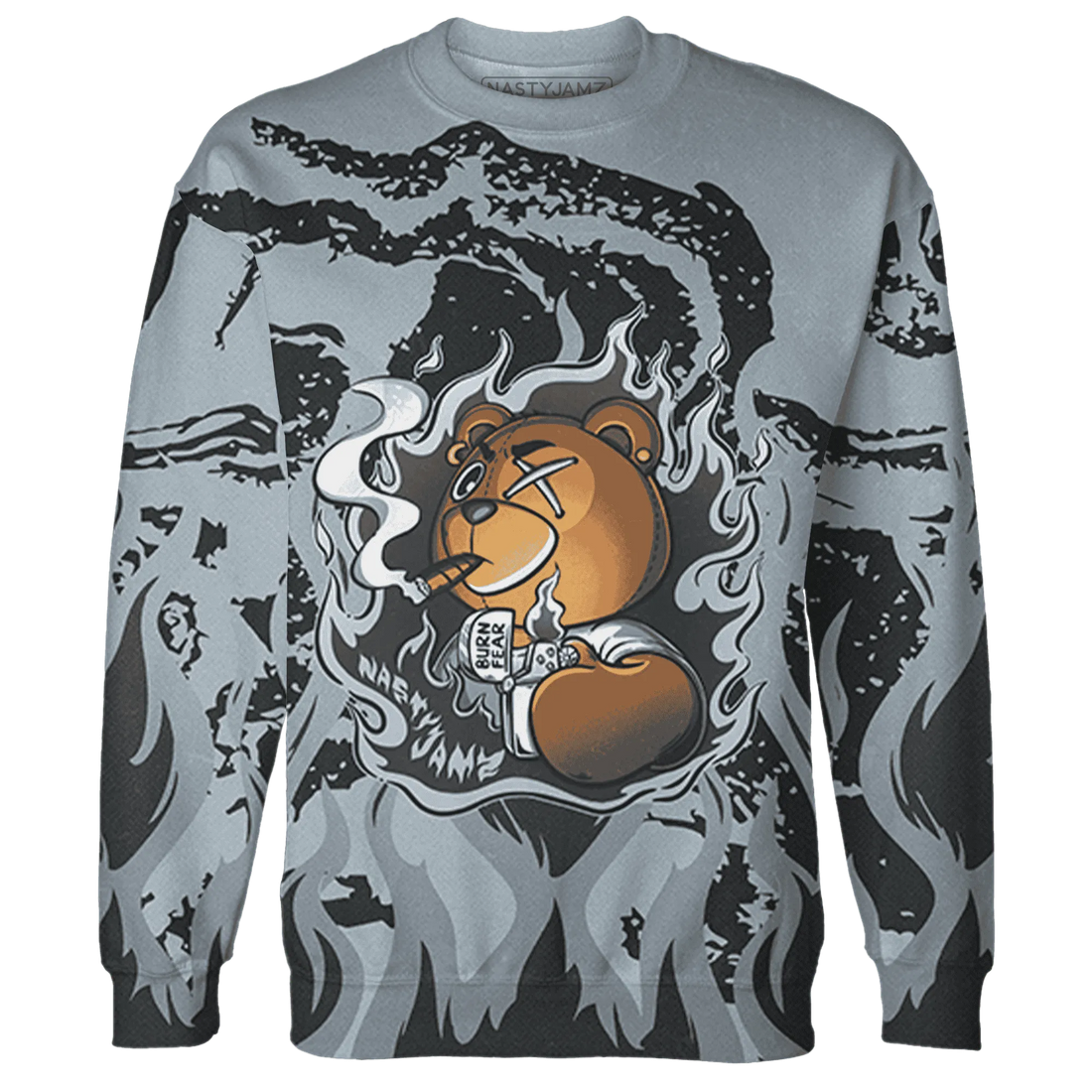Wolf-Grey-12s-Sweatshirt-Match-BER-Burn-Fear-3D