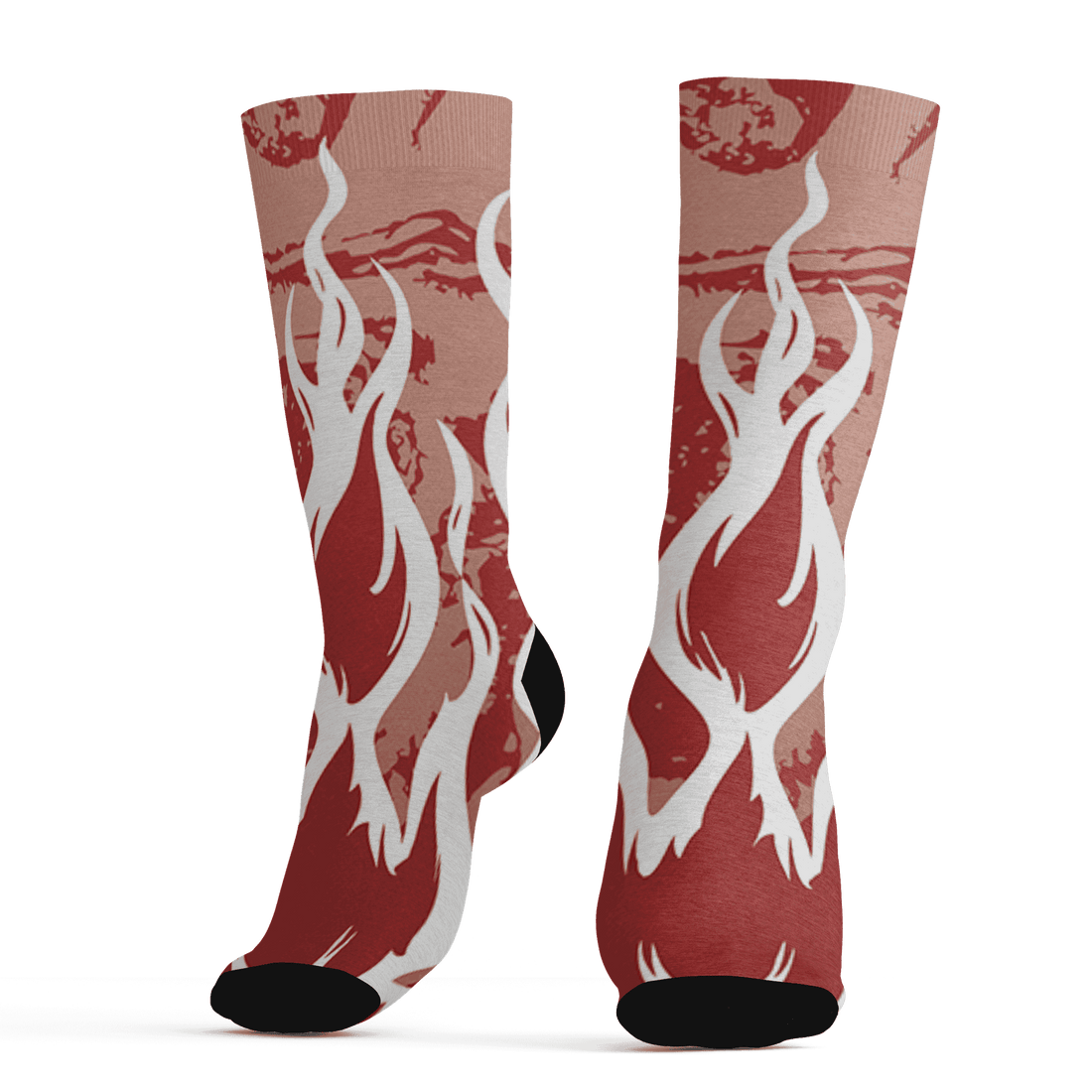Dune Red 13s Socks Match BER Burn Fear 3D All-Over Print - NastyJamz