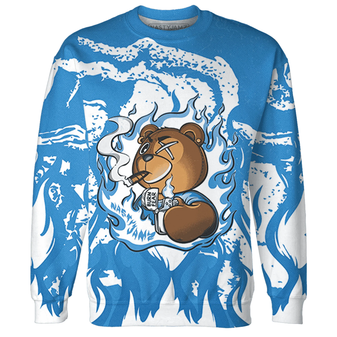 Carolina-Blue-Univercitii-17s-Sweatshirt-Match-BER-Burn-Fear-3D