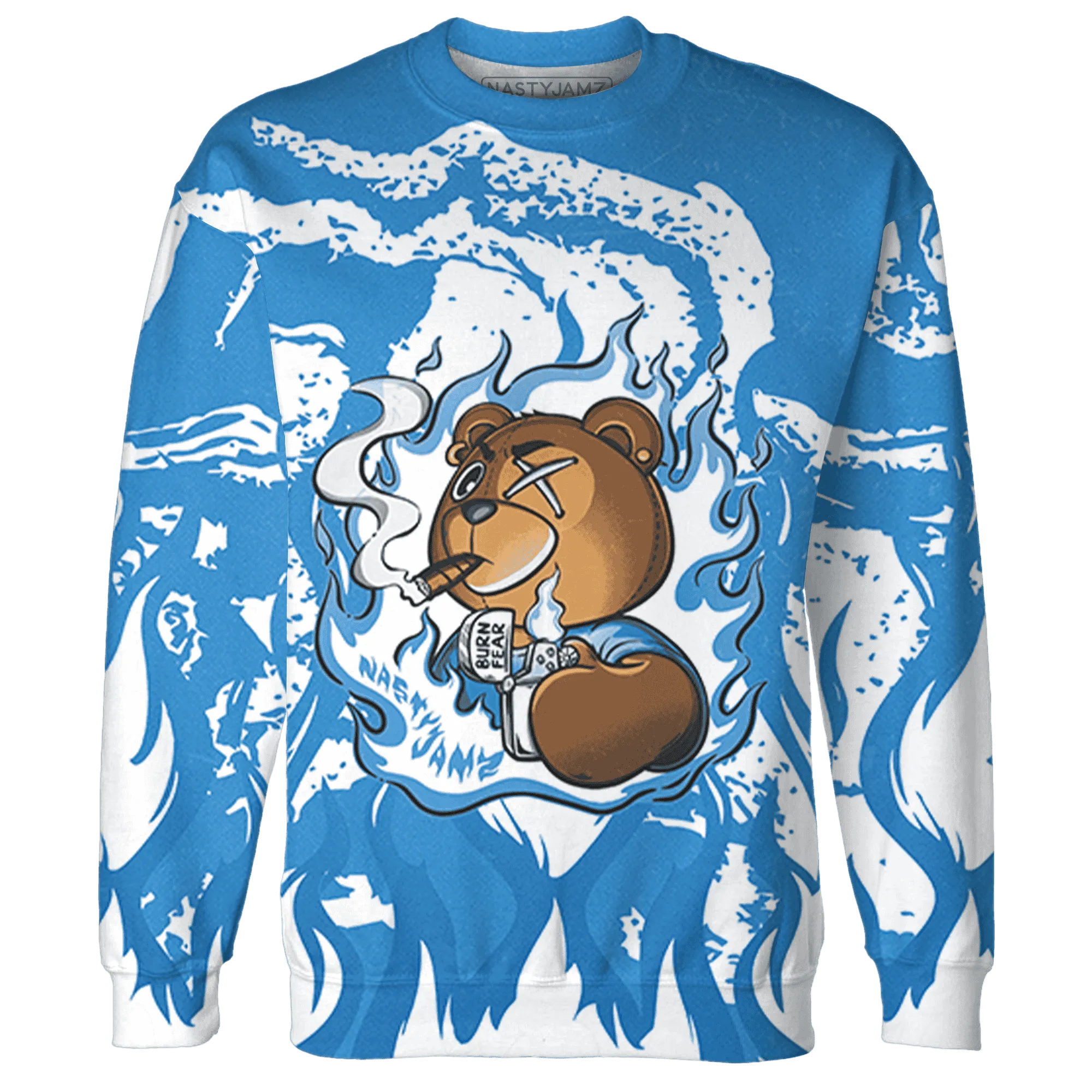 Carolina-Blue-Univercitii-17s-Sweatshirt-Match-BER-Burn-Fear-3D