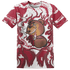 High 85 Metallic Burgundy 1s T Shirt Match BER Burn Fear 3D All-Over Print - NastyJamz