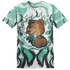 High OG Green Glow 1s T Shirt Match BER Burn Fear 3D All-Over Print - NastyJamz