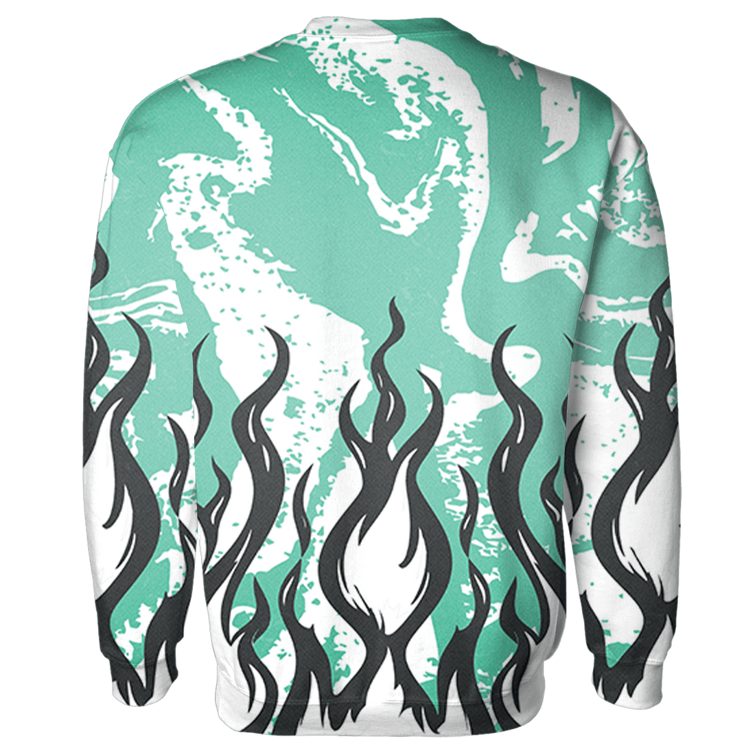 High OG Green Glow 1s Sweatshirt Match BER Burn Fear 3D All-Over Print - NastyJamz