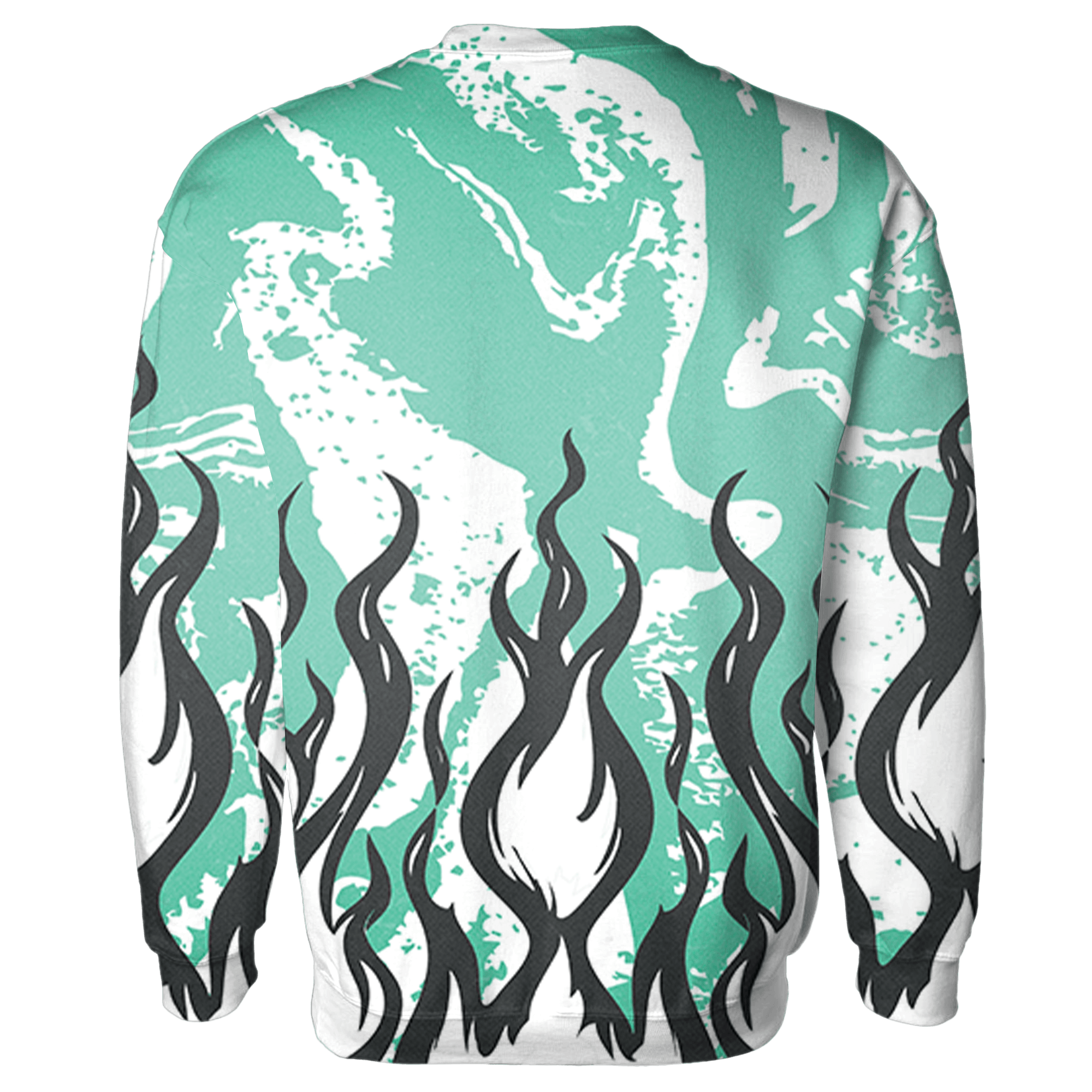 High OG Green Glow 1s Sweatshirt Match BER Burn Fear 3D All-Over Print - NastyJamz