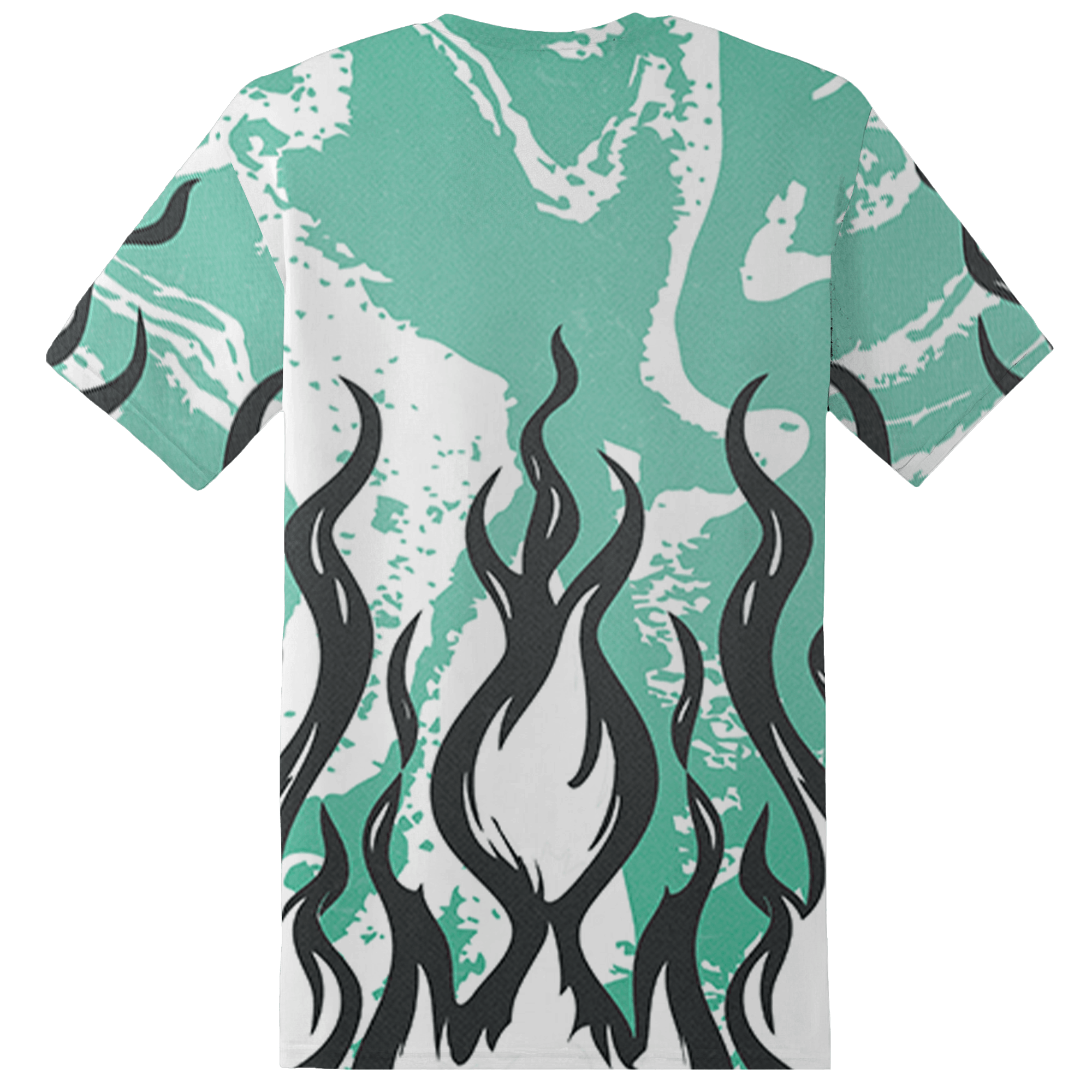 High OG Green Glow 1s T Shirt Match BER Burn Fear 3D All-Over Print - NastyJamz