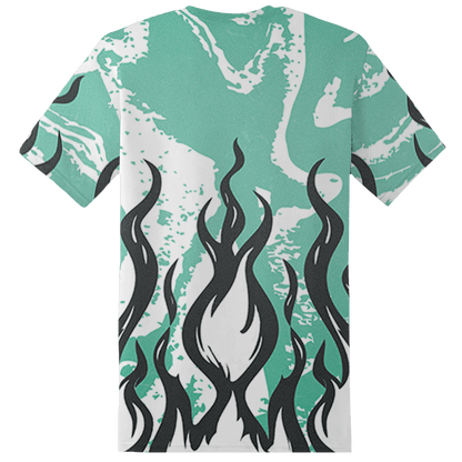 High OG Green Glow 1s T Shirt Match BER Burn Fear 3D All-Over Print - NastyJamz