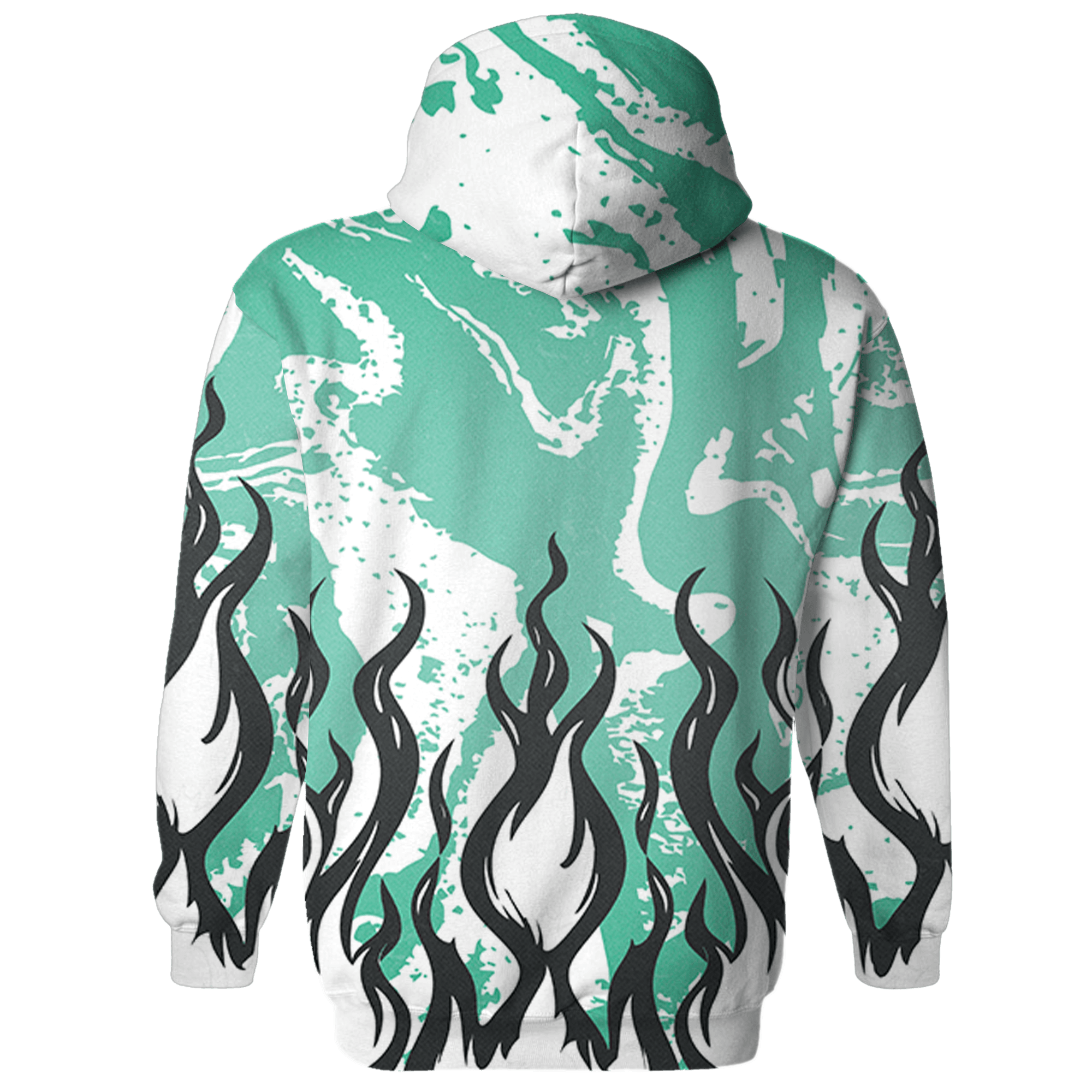 High OG Green Glow 1s Hoodie Match BER Burn Fear 3D All-Over Print - NastyJamz