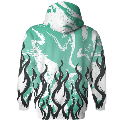 High OG Green Glow 1s Hoodie Match BER Burn Fear 3D All-Over Print - NastyJamz