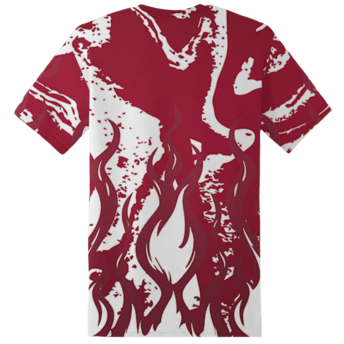 High White Team Red 1s T Shirt Match BER Burn Fear 3D All-Over Print - NastyJamz