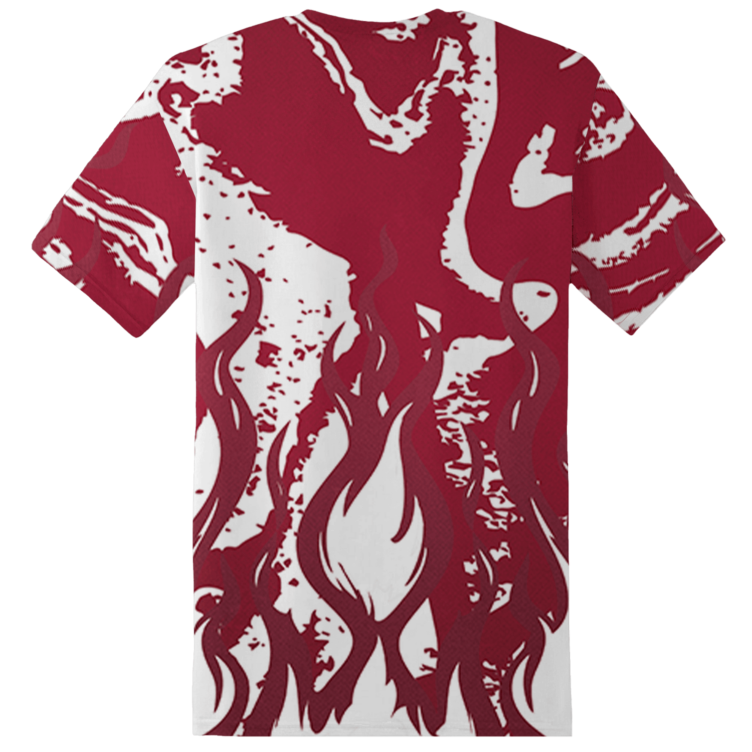 High White Team Red 1s T Shirt Match BER Burn Fear 3D All-Over Print - NastyJamz