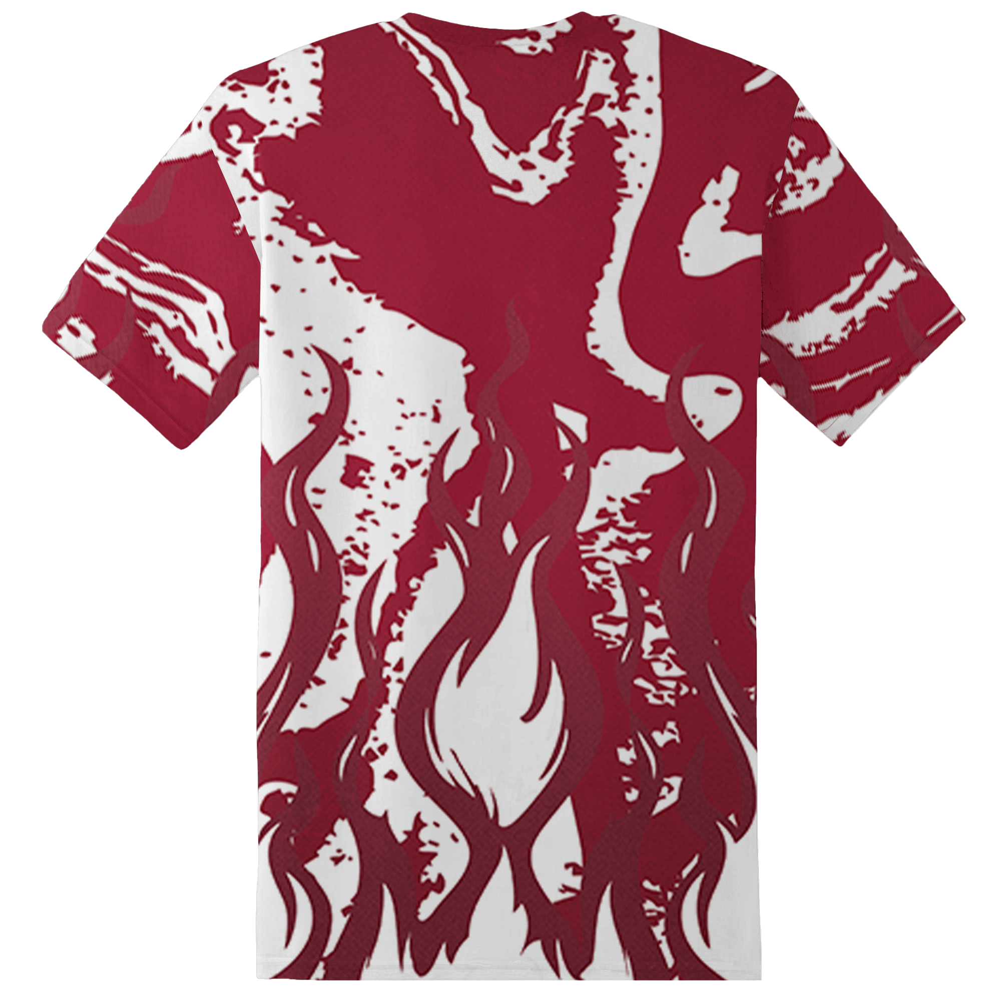 High White Team Red 1s T Shirt Match BER Burn Fear 3D All-Over Print - NastyJamz