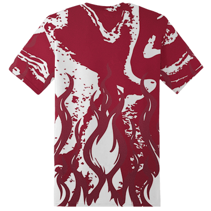 High White Team Red 1s T Shirt Match BER Burn Fear 3D All-Over Print - NastyJamz