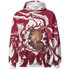 High White Team Red 1s Hoodie Match BER Burn Fear 3D All-Over Print - NastyJamz