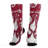 High White Team Red 1s Socks Match BER Burn Fear 3D All-Over Print - NastyJamz