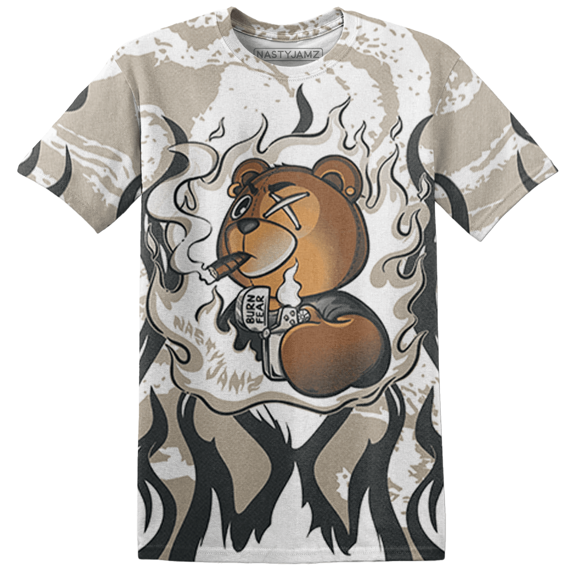 Latte 1s T Shirt Match BER Burn Fear 3D All-Over Print - NastyJamz