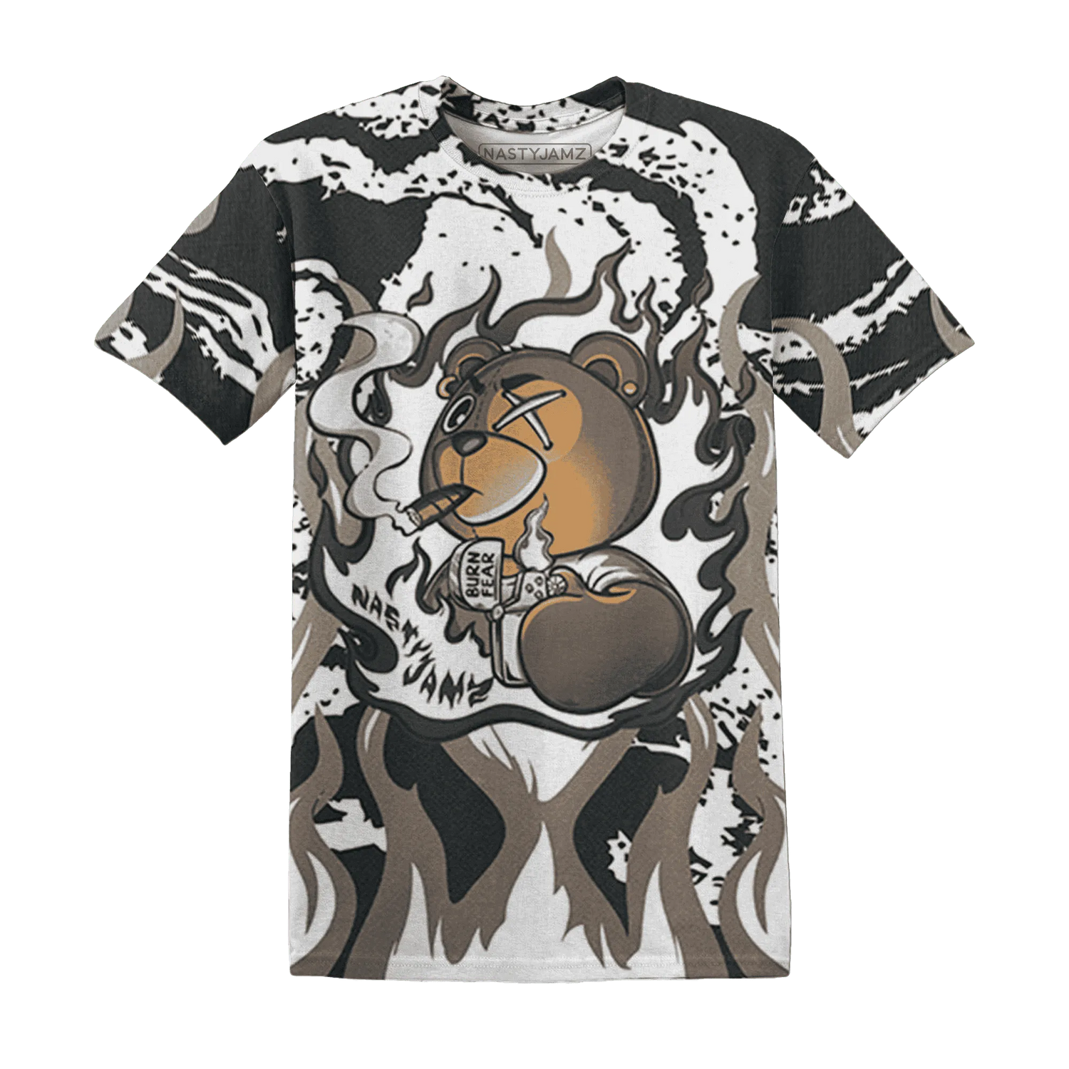 Low-Mocha-1s-T-Shirt-Match-BER-Burn-Fear-3D