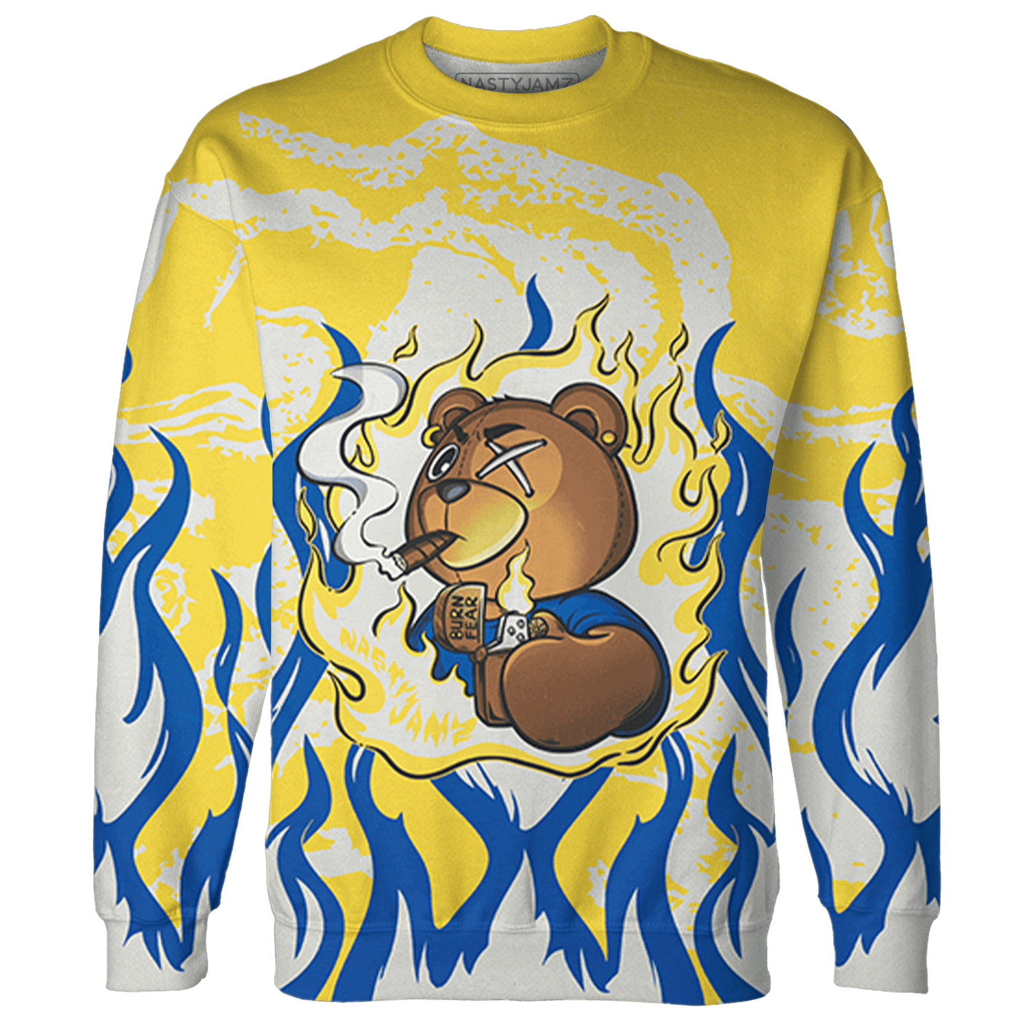 Low OG Canary TVSC 1s Sweatshirt Match BER Burn Fear 3D All-Over Print - NastyJamz