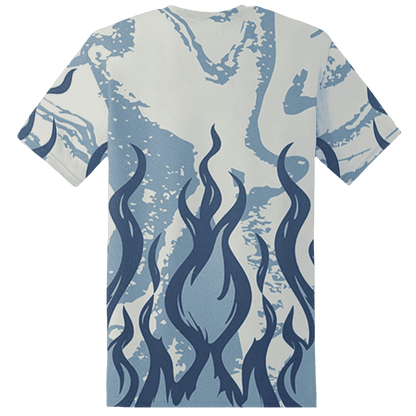 Mid Diffused Blue Grey 1s T Shirt Match BER Burn Fear 3D All-Over Print - NastyJamz
