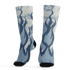 Mid Diffused Blue Grey 1s Socks Match BER Burn Fear 3D All-Over Print - NastyJamz
