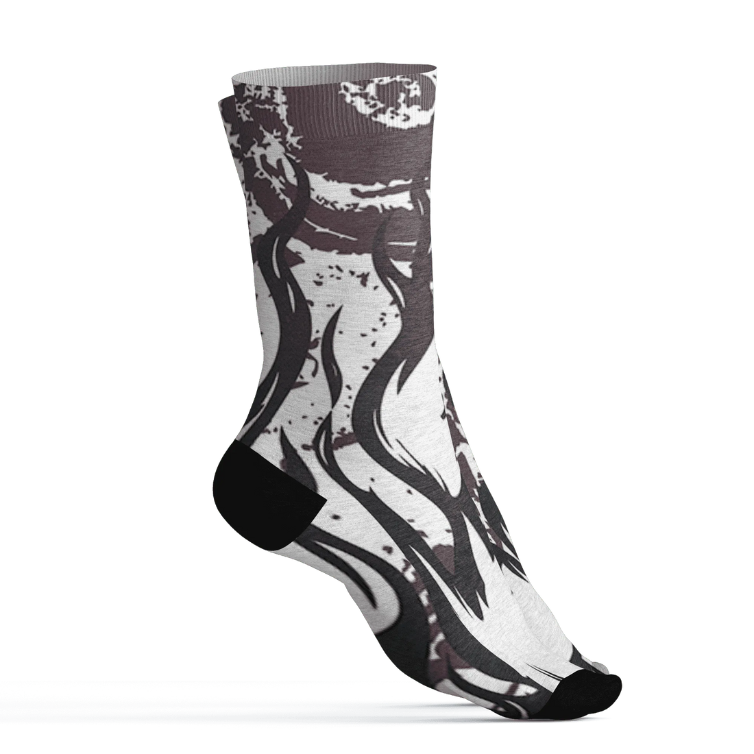 Burgundy-Crush-3s-Socks-Match-BER-Burn-Fear-3D