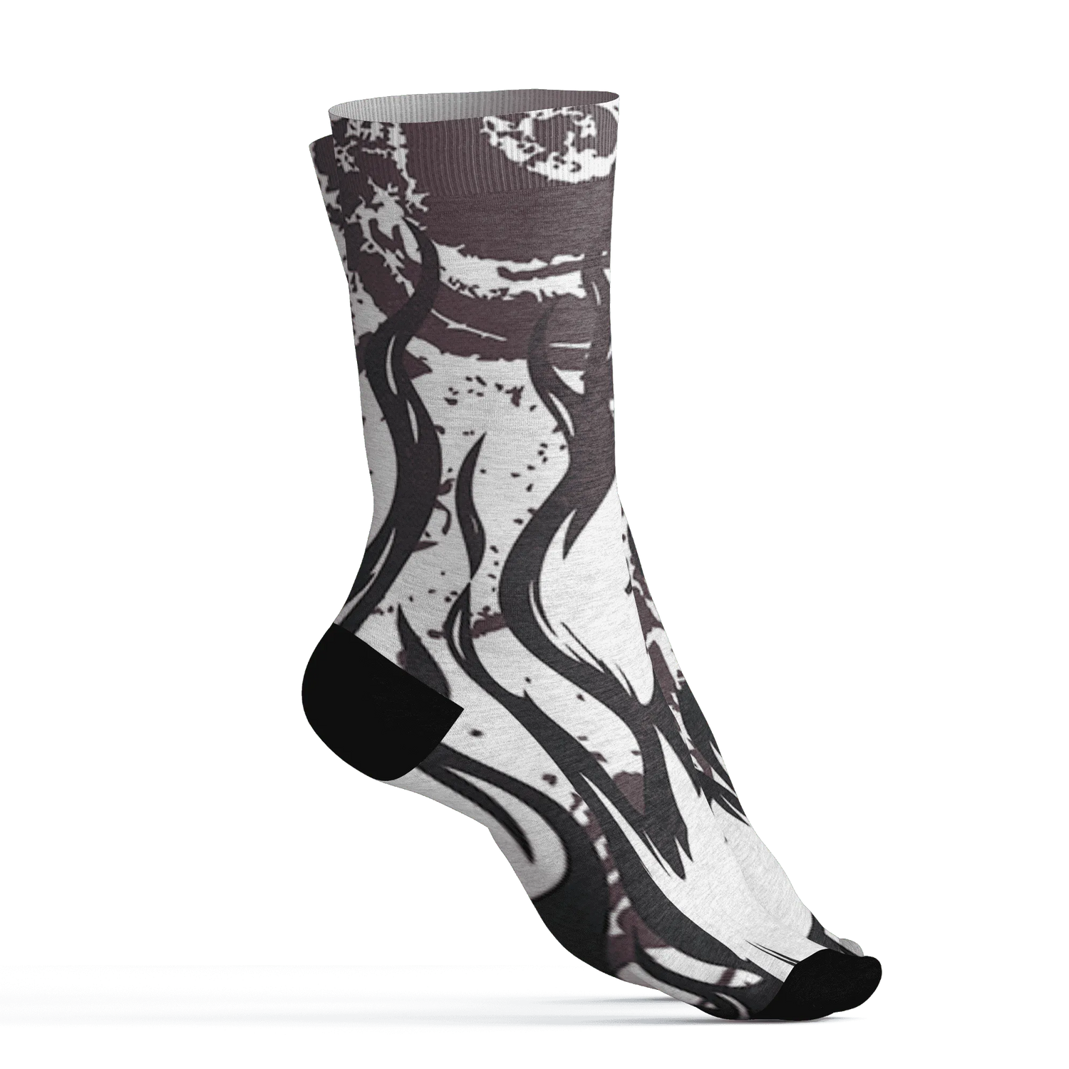 Burgundy-Crush-3s-Socks-Match-BER-Burn-Fear-3D