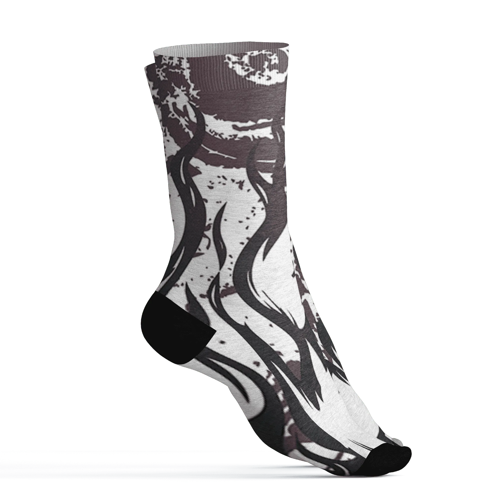 Burgundy-Crush-3s-Socks-Match-BER-Burn-Fear-3D