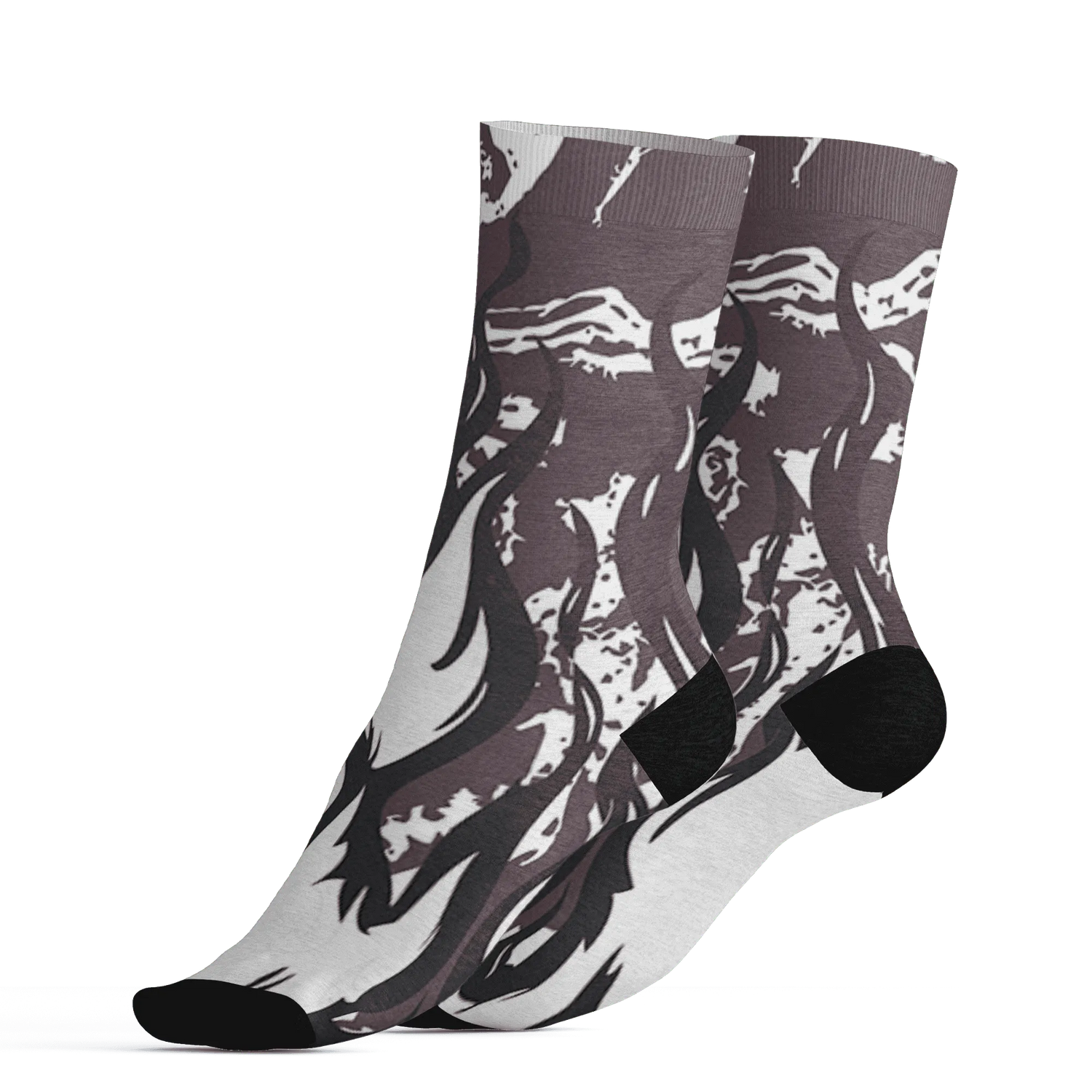 Burgundy-Crush-3s-Socks-Match-BER-Burn-Fear-3D