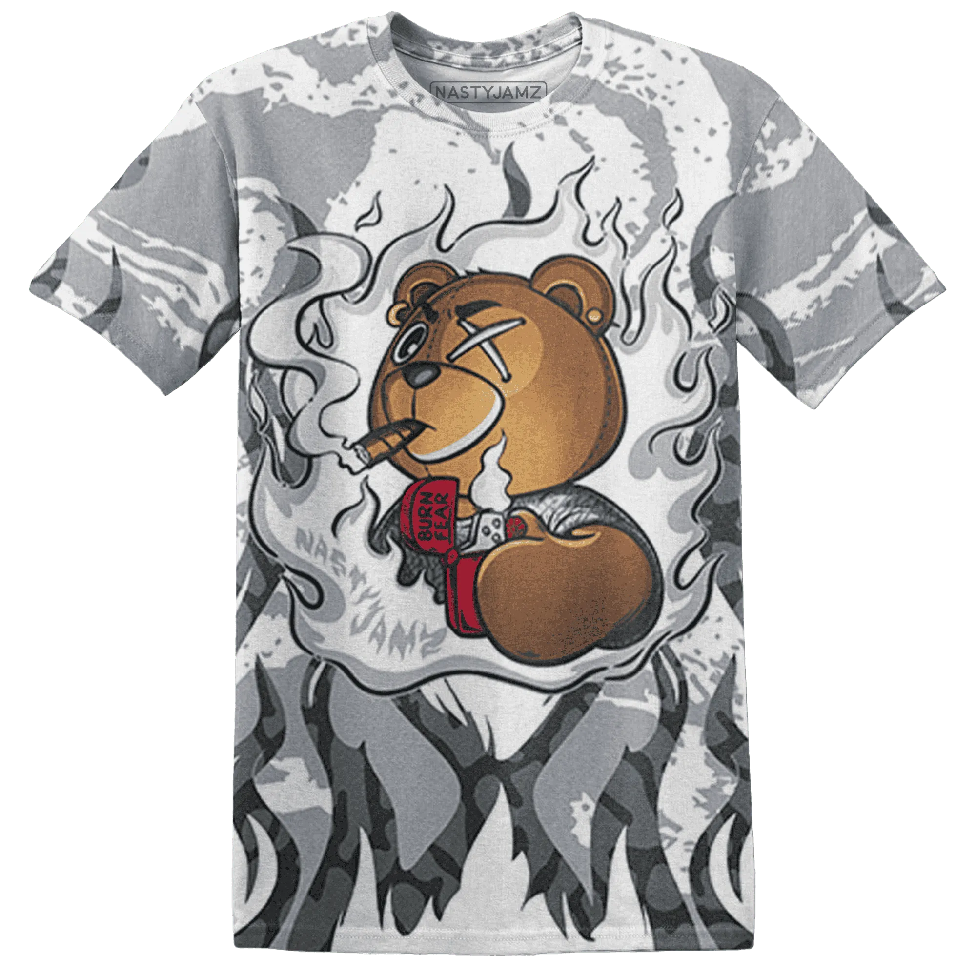 Cement-Grey-3s-T-Shirt-Match-BER-Burn-Fear-3D