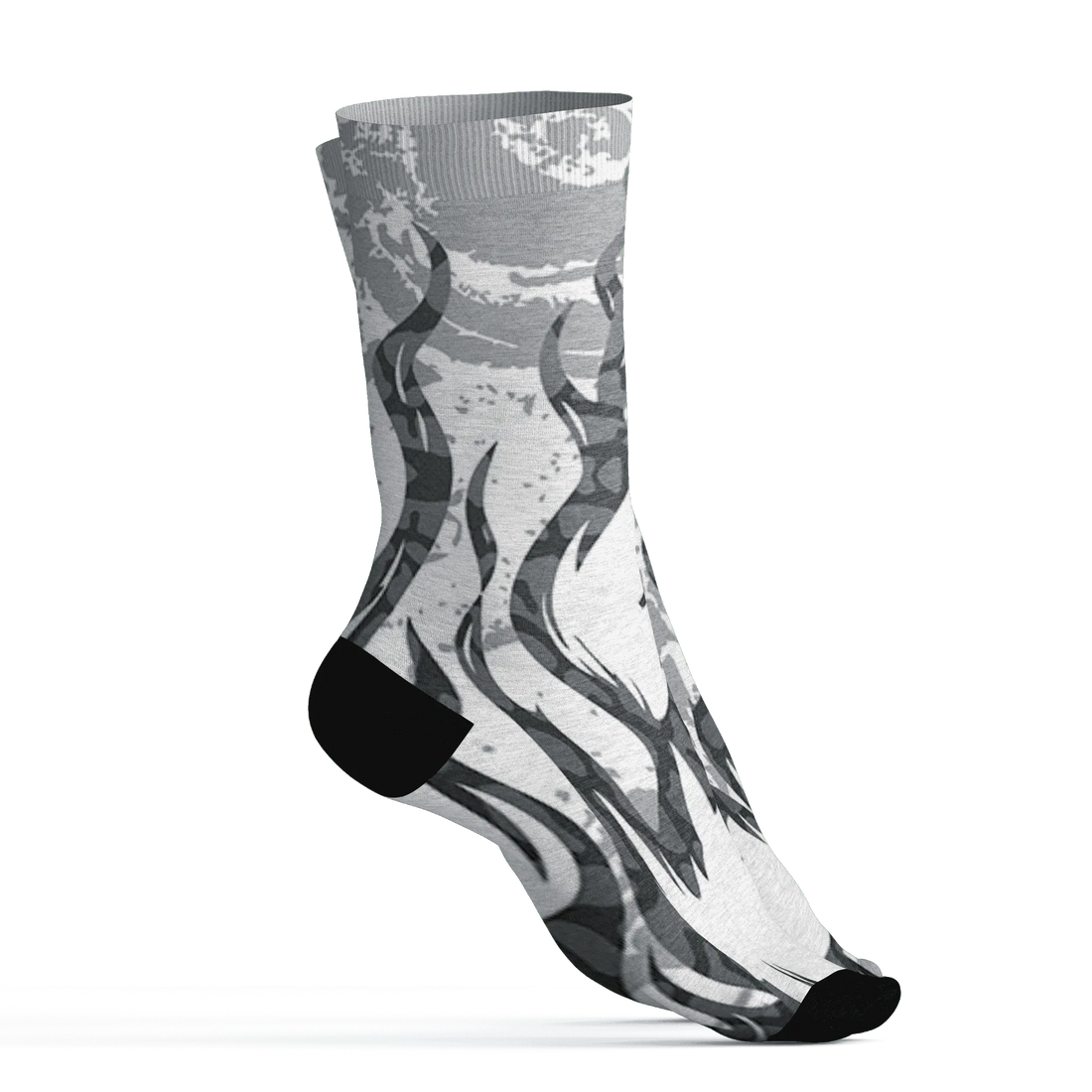 Cement-Grey-3s-Socks-Match-BER-Burn-Fear-3D